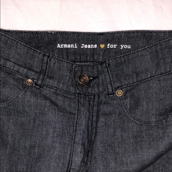 Authentic Emporio Armani dark wash grey jeans - Picture 3 of 9